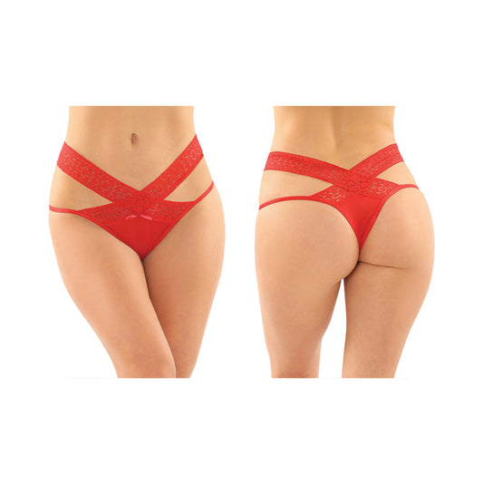 Daphne Brazilian-Cut Panty 6pk L/XL Red