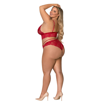 Magic Silk Sugar & Spice Bra & Panty Set Red Queen