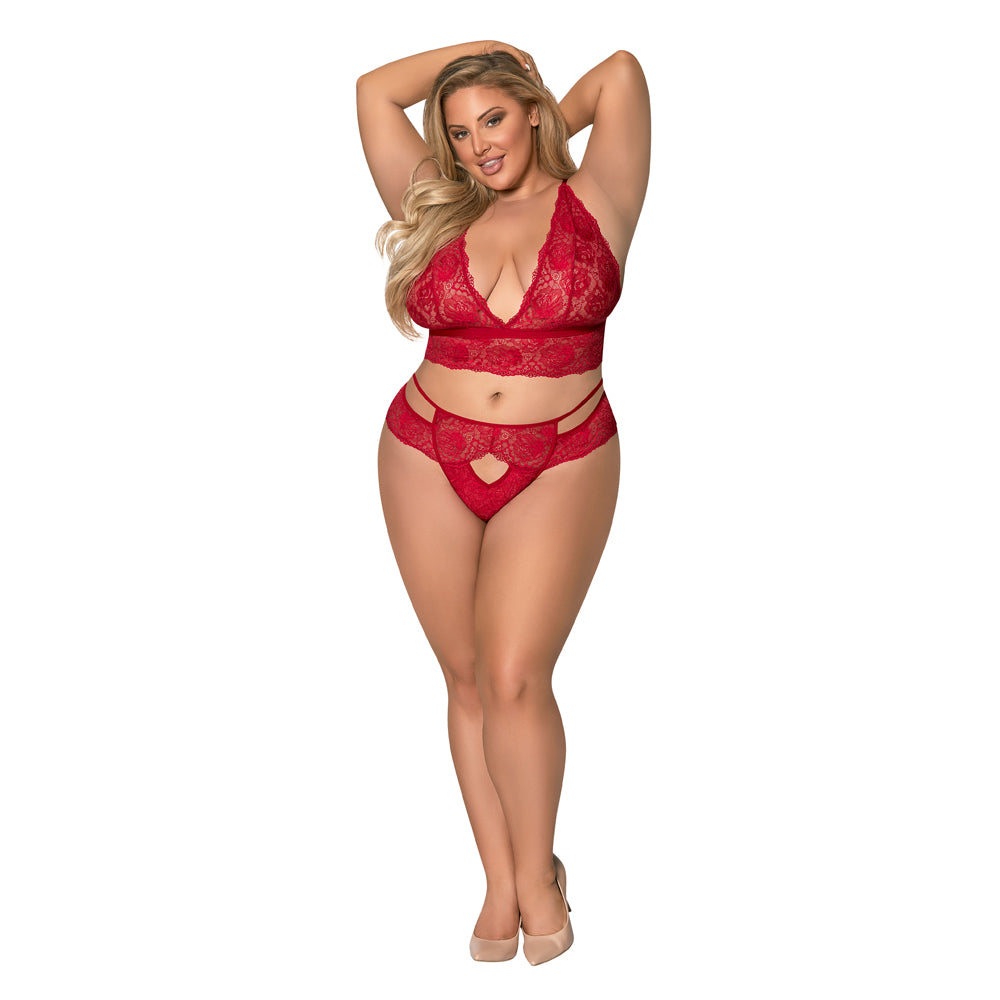 Magic Silk Sugar & Spice Bra & Panty Set Red Queen