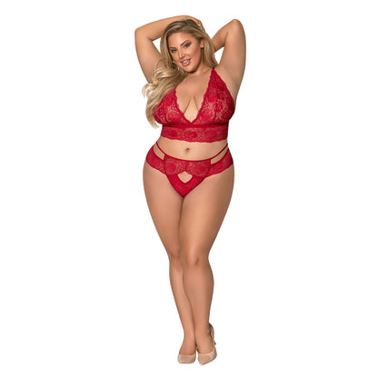 Magic Silk Sugar & Spice Bra & Panty Set Red Queen