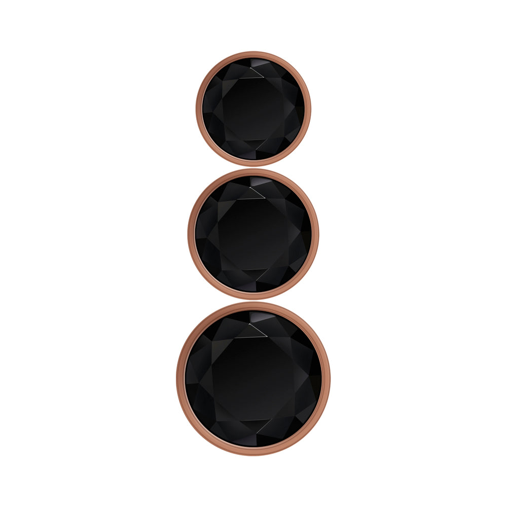 Gender X Gold Digger Set Of 3 Plugs Rose Gold/black