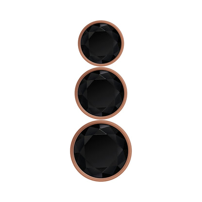 Gender X Gold Digger Set Of 3 Plugs Rose Gold/black