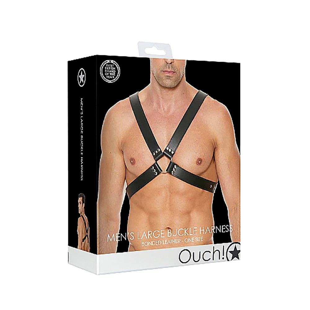 Ouch Harness Men Buckle Plain Os