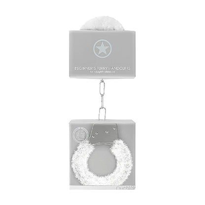 Ouch Beginner's Handcuffs Furry White