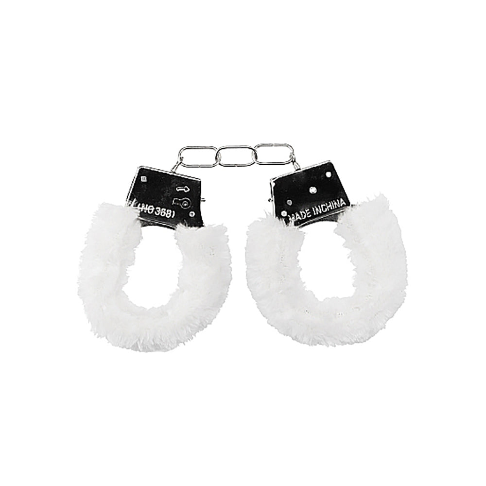Ouch Beginner's Handcuffs Furry White