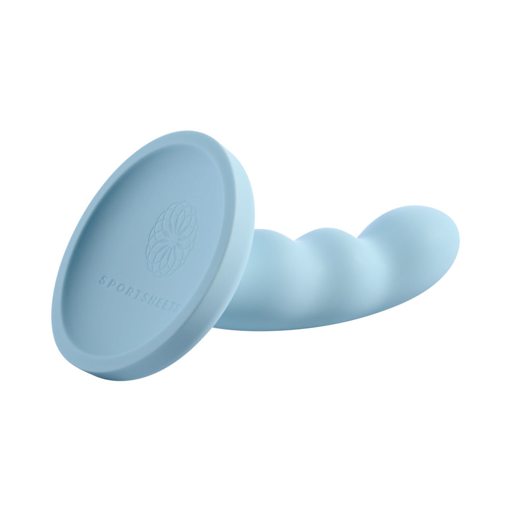 Merge Jaspar 6 In. Suction Cup G-spot Dildo Aqua