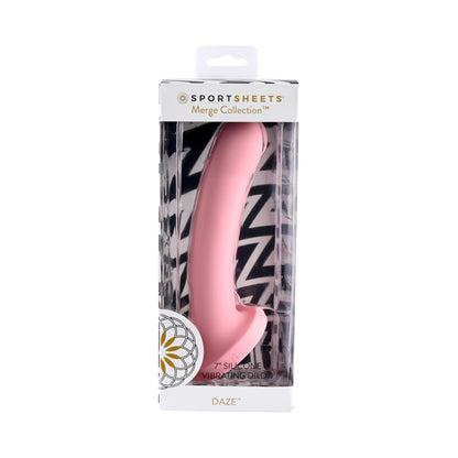 Merge Daze 7 In. Vibrating Dildo Pink