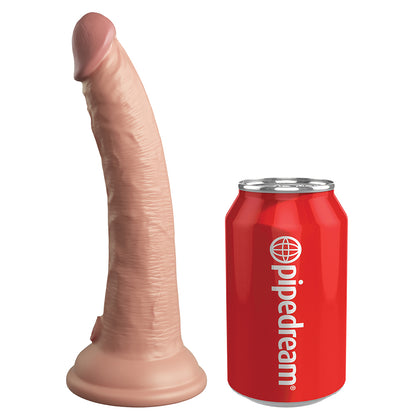 King Cock Elite Silicone Dual-density Cock 7 In. Light