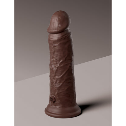 King Cock Elite Silicone Dual-density Cock 8 In. Brown