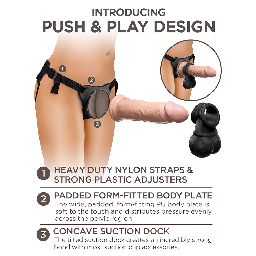 King Cock Elite Deluxe Silicone Body Dock Kit