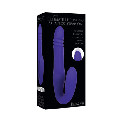Adam & Eve Eve's Ultimate Thrusting Strapless Strap On - Purple