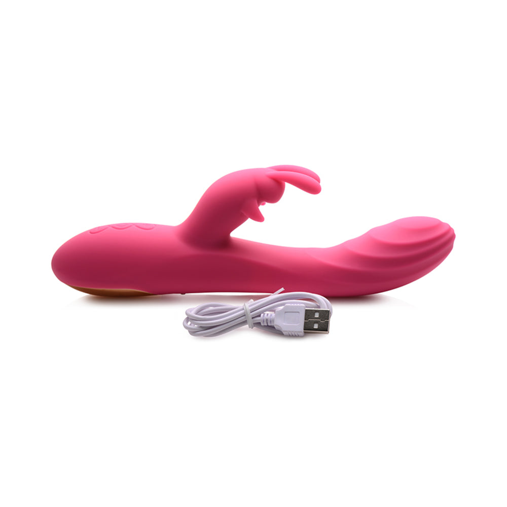 Power Bunny Huggers Rabbit Vibe Silicone Rechargeable Red – Shop