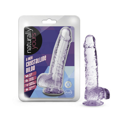 Naturally Yours Crystalline Dildo 6 In. Amethyst