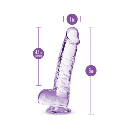 Naturally Yours Crystalline Dildo 6 In. Amethyst