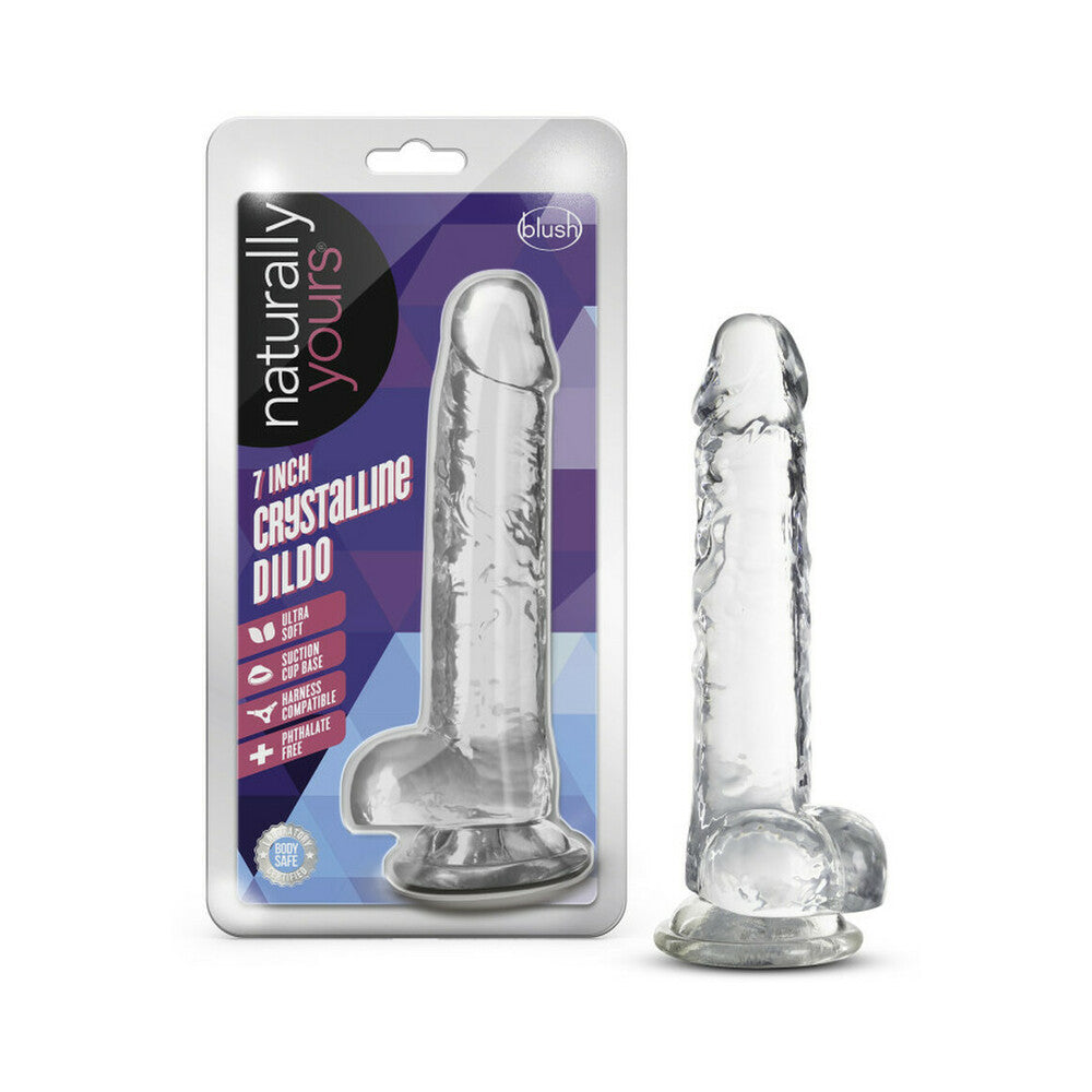 Naturally Yours Crystalline Dildo 7 In. Diamond