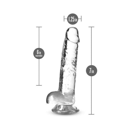 Naturally Yours Crystalline Dildo 7 In. Diamond