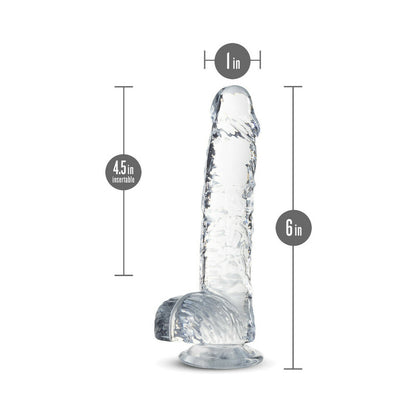 Naturally Yours Crystalline Dildo 6 In. Diamond