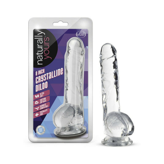 Naturally Yours Crystalline Dildo 8 In. Diamond