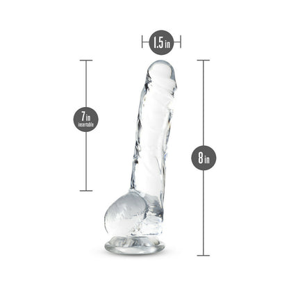 Naturally Yours Crystalline Dildo 8 In. Diamond