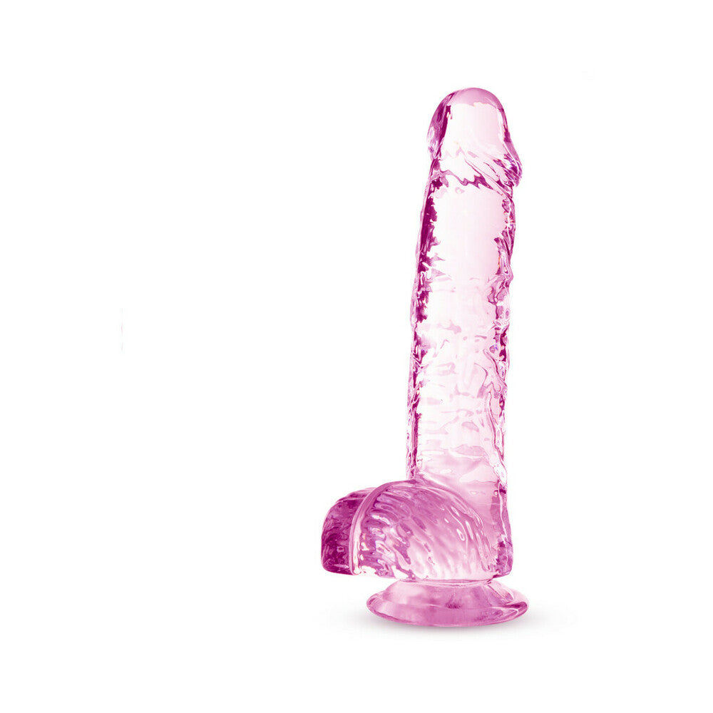 Naturally Yours Crystalline Dildo 6 In. Rose