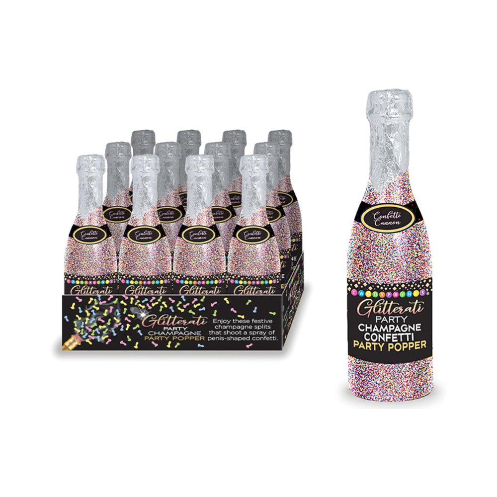 Glitterati Champagne Confetti Display Of 12