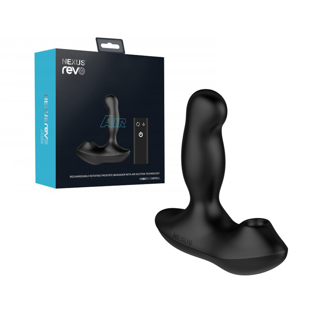Nexus Revo Air Rotating Prostate Massager With Suction Black Shop