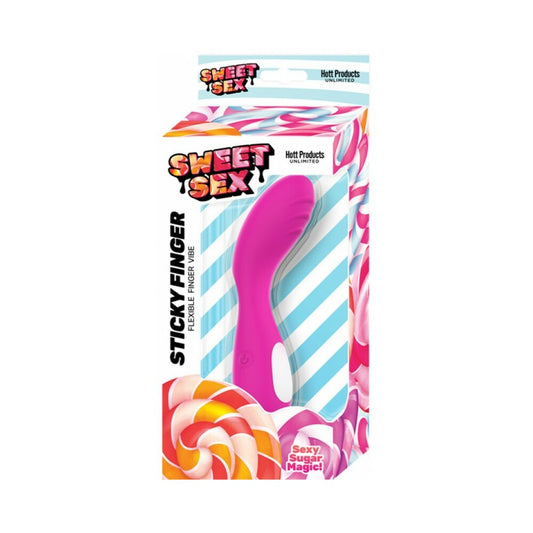 Sweet Sex Sticky Fingers Silicone G-spot Vibe Magenta