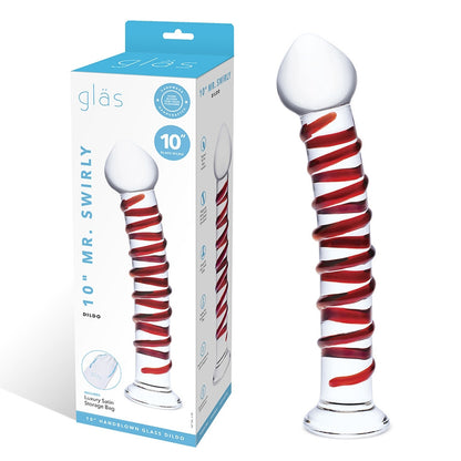 Glas Mr. Swirly Dildo 10 In.