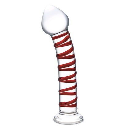 Glas Mr. Swirly Glass Dildo 8 In.