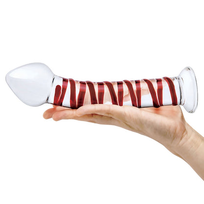 Glas Mr. Swirly Glass Dildo 8 In.