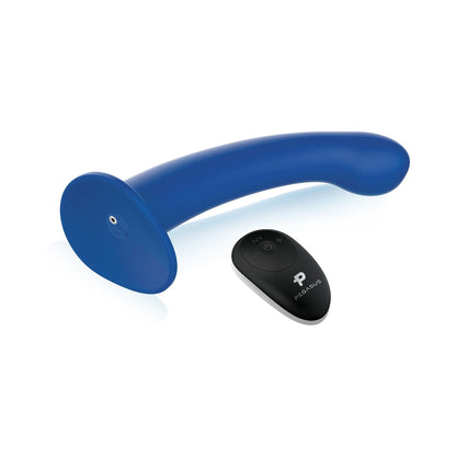 Pegasus Remote Control Ripple P-spot And G-spot Silicone Peg Dildo With Harnes 8 In.