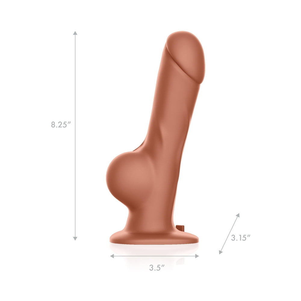 Pegasus Remote Control Realistic Silicone Dildo With Balls 8 In.