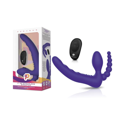 Pegasus Remote Control Strapless D.p. Silicone Strap-on