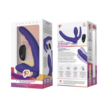 Pegasus Remote Control Strapless D.p. Silicone Strap-on