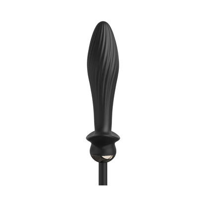 Anal Fantasy Elite Collection Auto Throb Inflatable Vibrating Plug - Black