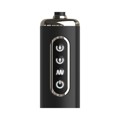 Anal Fantasy Elite Collection Auto Throb Inflatable Vibrating Plug - Black