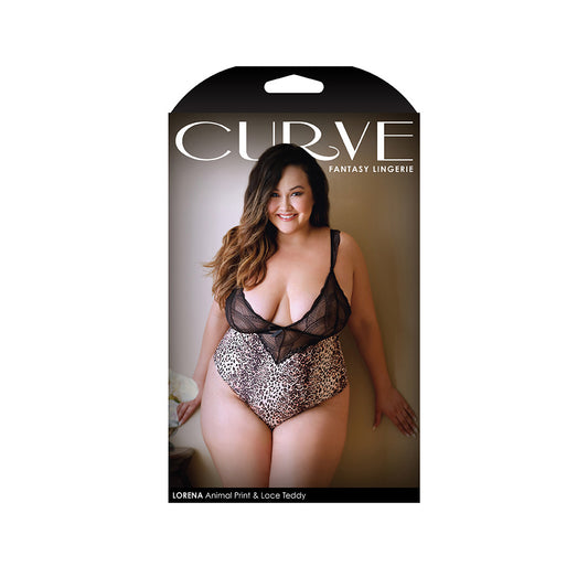 Curve Lorena Animal Print Teddy 1x/2x