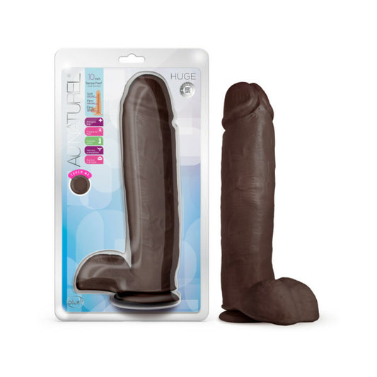 Au Naturel - Huge - 10 Inch Dildo - Chocolate