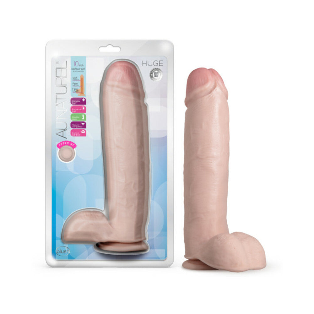 Au Naturel - Huge - 10 Inch Dildo - Vanilla