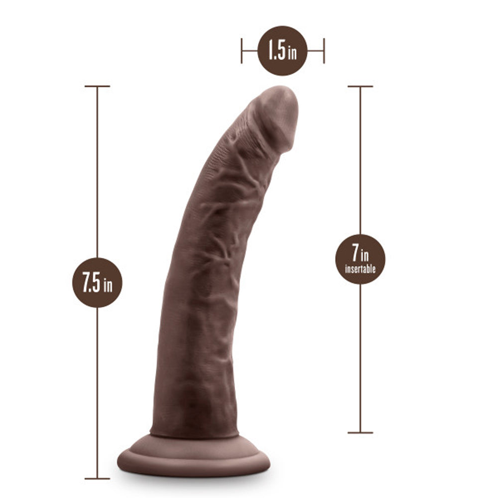 Au Naturel - Jack - 7 Inch Dildo - Chocolate