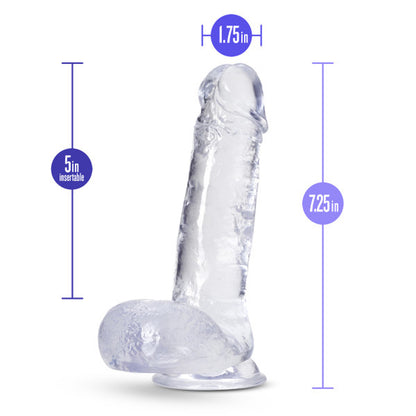 B Yours Plus Rock 'n' Roll Dildo Clear