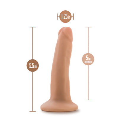 Dr. Skin Plus Posable Dildo 5in Vanilla