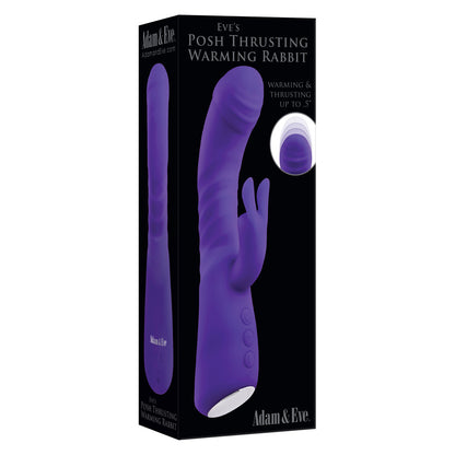 Adam & Eve Eve's Posh Thrusting Warming Rabbit - Purple
