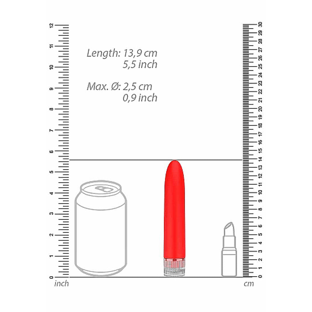 Luminous Eleni Super-soft Abs Multi-speed Vibrator Red