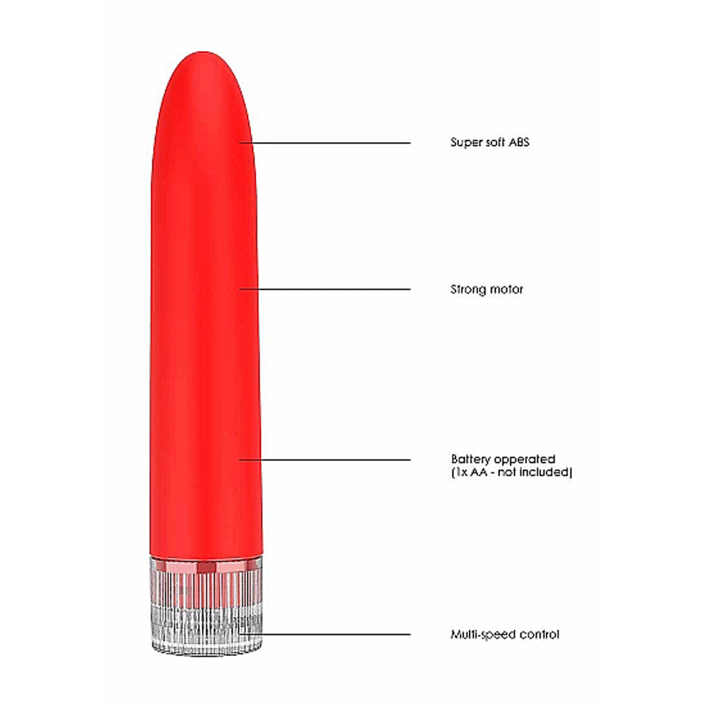 Luminous Eleni Super-soft Abs Multi-speed Vibrator Red