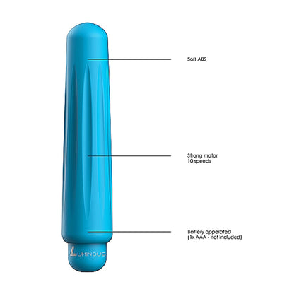 Luminous Delia Abs Bullet With Silicone Sleeve 10 Speeds Turquoise