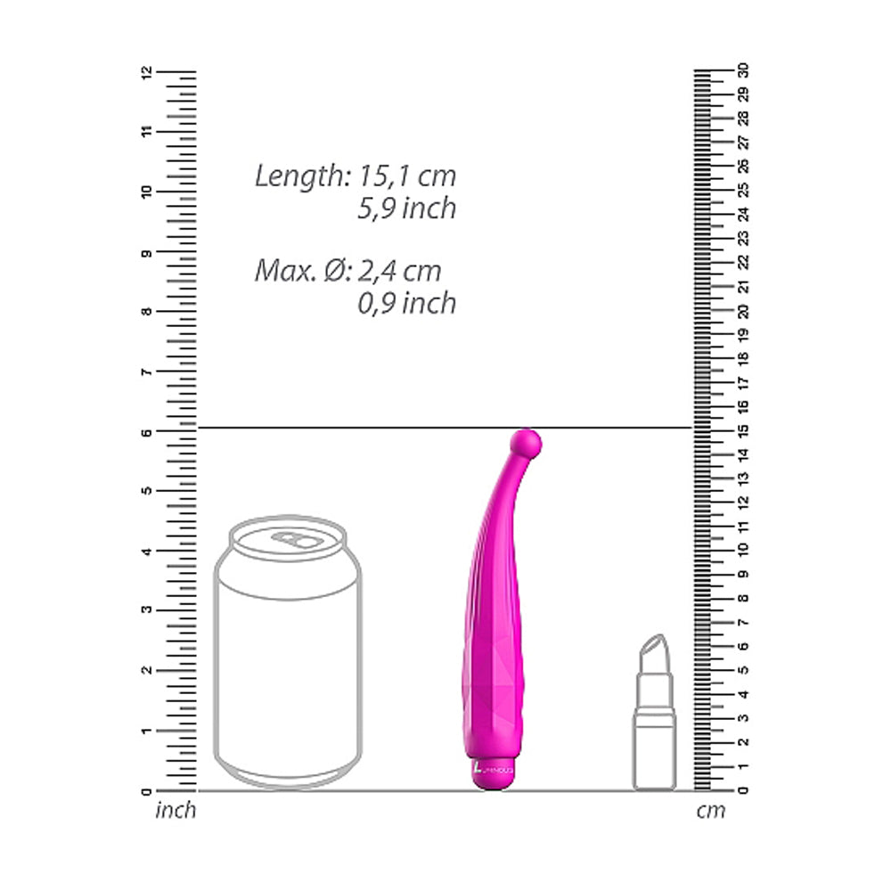 Luminous Lyra Abs Bullet With Silicone Sleeve 10 Speeds Fuchsia
