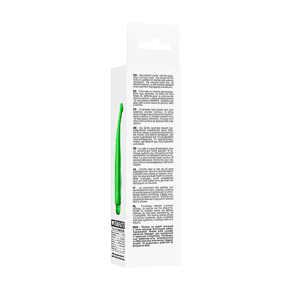Luminous Lyra Abs Bullet With Silicone Sleeve 10 Speeds Green