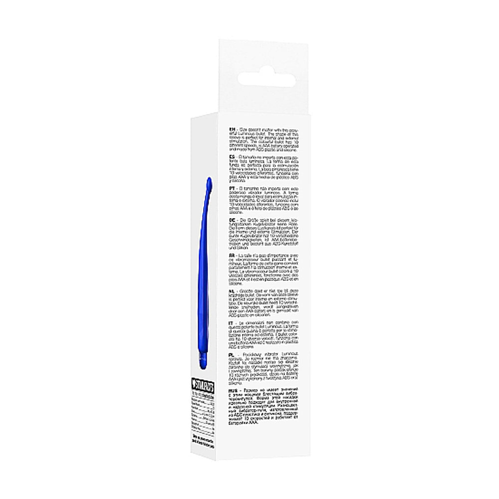 Luminous Lyra Abs Bullet With Silicone Sleeve 10 Speeds Royal Blue