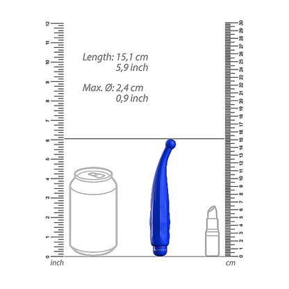 Luminous Lyra Abs Bullet With Silicone Sleeve 10 Speeds Royal Blue